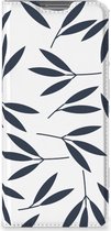 Leuk Telefoonhoesje OPPO Find X5 Smart Cover Leaves Blue