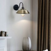 Retro Industriële Wandlampen Fittingen E27 Indoor Kandelaar Metalen Komvorm lampenkappen Voor Kelder, Slaapkamer, Thuiskantoor