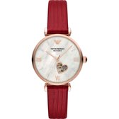 Emporio Armani Damen-Uhren Analog Automatik One Size Rood 32020023