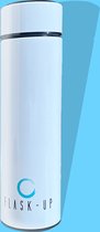 Flask-Up - slimme thermosfles met temperatuur display, wit, 500ML Dubbelwandige Thermosfles - Thermosbeker - Isoleerfles - Thermoskan - Travel Mug - bidon drinkfles - Koffiebeker -
