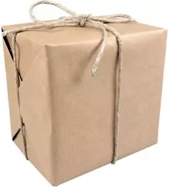Papier Papier cadeau/ rouleau de papier cadeau - 500 x 70 cm - marron