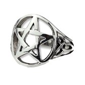 Zilveren ring Keltisch pentagram (R693) - Maat 20.5 (UK 65)