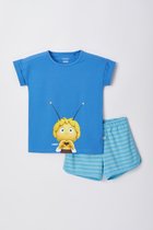 Woody pyjama meisjes/dames - koningsblauw - Maya de Bij - 221-1-CPI-Z/840 - maat 152