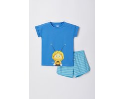 Woody pyjama meisjes/dames - koningsblauw - Maya de Bij - 221-1-CPI-Z/840 - maat 152