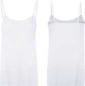Dames Hemd - Top - Singlet - Onderhemd - Wit - Maat S/M (711)