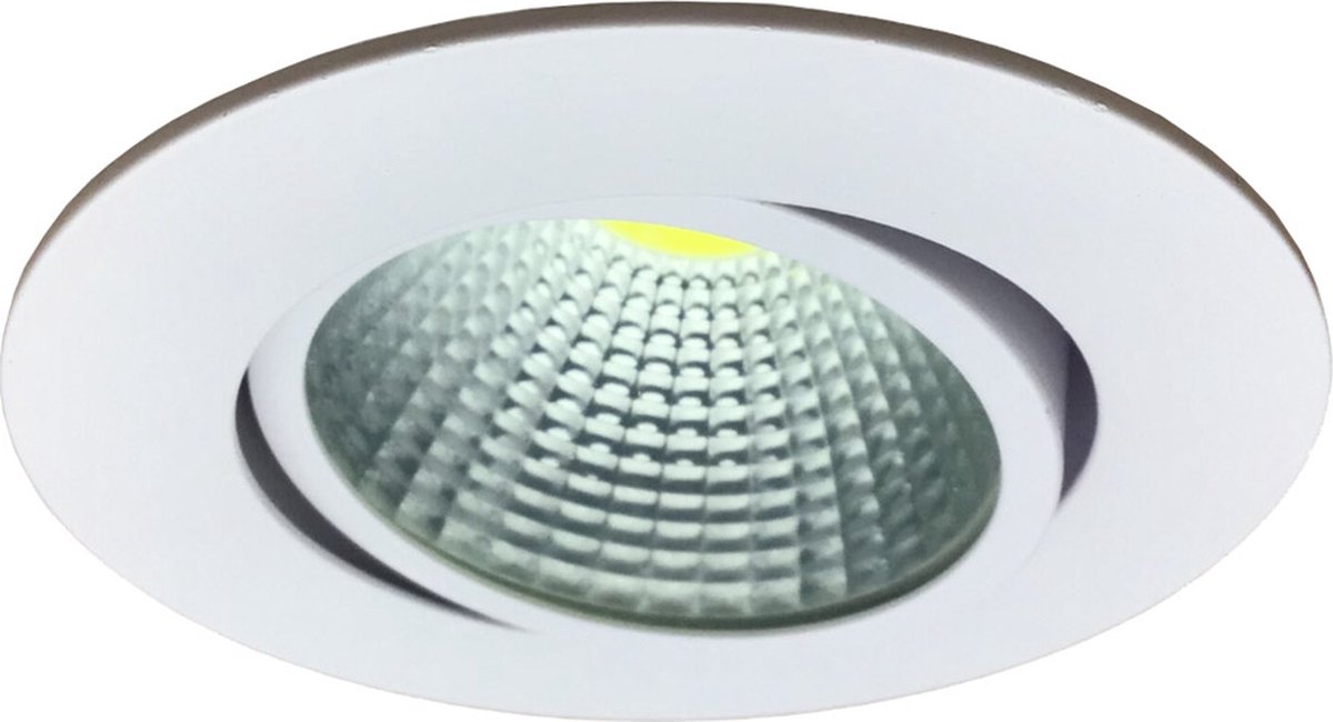 LED Inbouwspot Dimbaar - Neutraal Licht 4000K - 5W vervangt 45W- Aluminium Kantelbaar