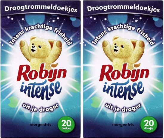 Lingettes Sécheuses Robijn Intense - 9 x 20 pièces - Pack