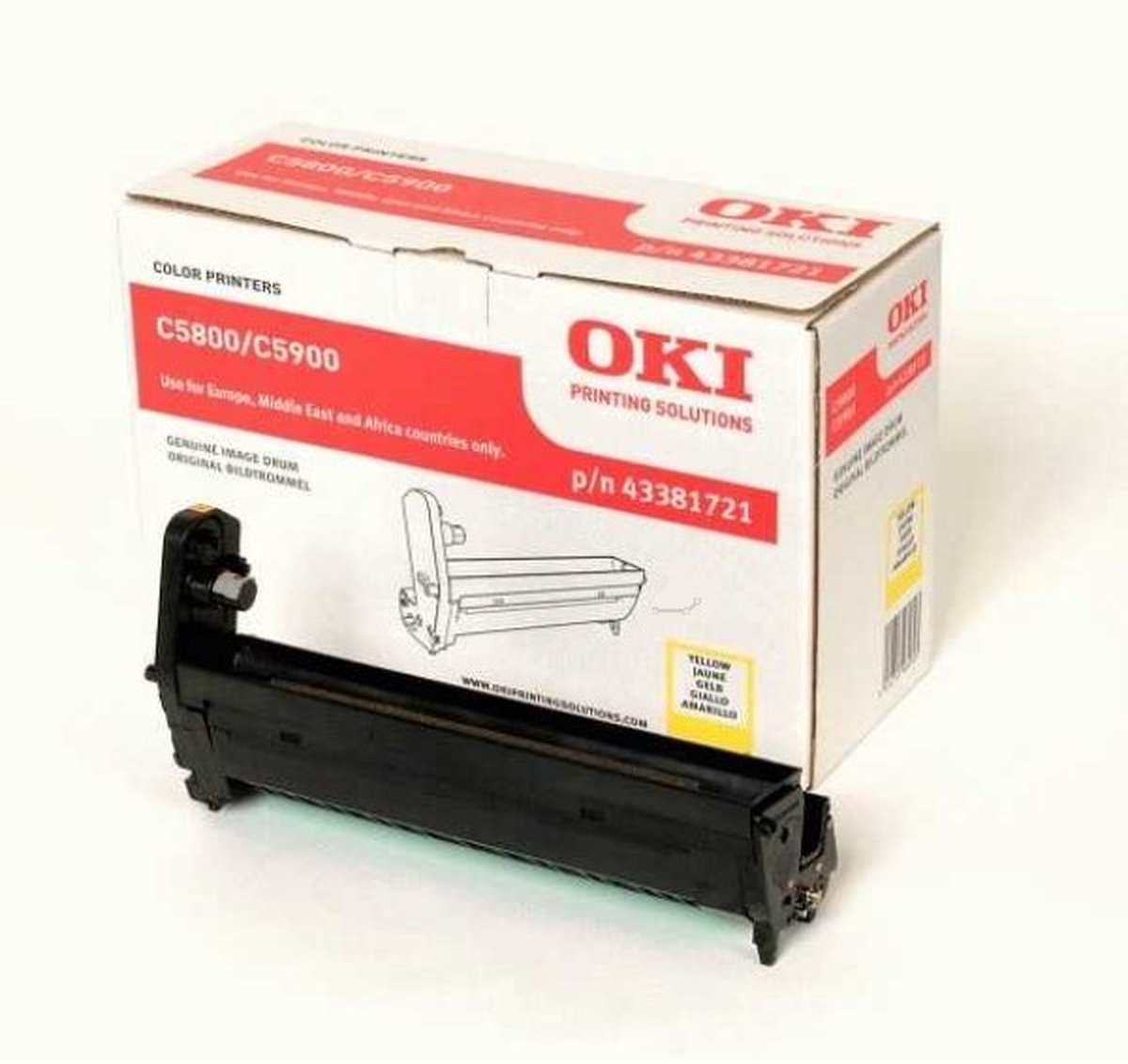 OKI 43381721 drum geel (origineel)