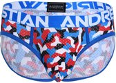 Andrew Christian Geometric Mesh Brief w/ Almost Naked - MAAT S - Heren Ondergoed - Slip voor Man - Mannen Slip