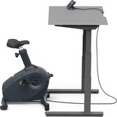 LifeSpan - Hometrainer (incl. Bijhorende Bureau) C3-DT7-48 Omni - Blad 122cm breed - Elektronisch Verstelbare Desk Bike - Display - Grijs