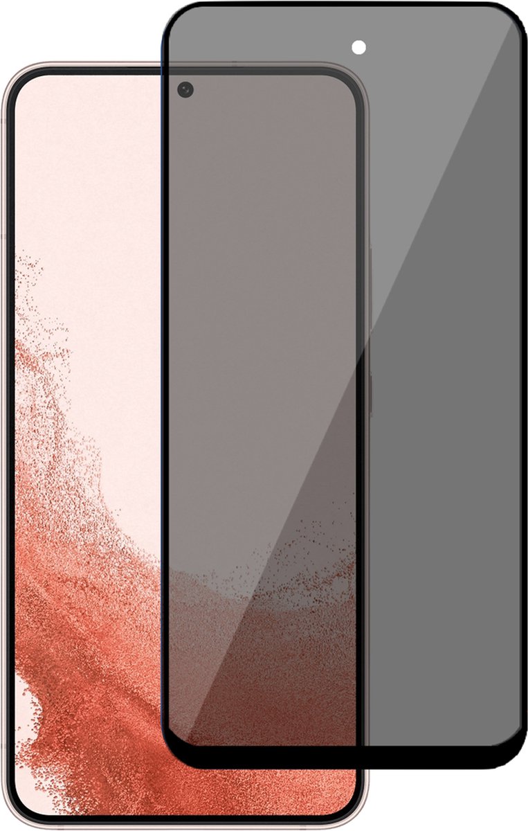 Privé Screenprotector geschikt voor Samsung S22+ – Privacy Screen Protector Tempered Glass