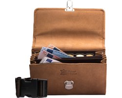 Horeca portemonnee - Horeca - Kelnerbeurs - Horeca portefeuille - Horeca portemonnee met munthouder - Biljethouder - Koopmansbeurs - Horeca portemonnee met riem - Horeca portemonnee leer - Horeca portomonnee - Horeca portemonee - Horeca heuptas -Sale