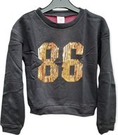 Sweater – Trui – Zwart – 86 - 140/146