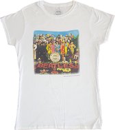 The Beatles Dames Tshirt -M- Sgt Pepper Wit