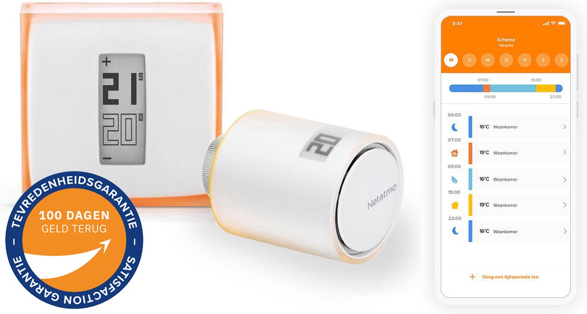 Starter Pack – 2 Têtes Thermostatiques Connectées et Intelligentes NETATMO