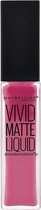Maybelline Vivid Matte Liquid Lipstick - 12 Twisted Tulip - Lippenstift - Matte - Roze - 3.3 g