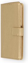 Samsung Galaxy A41 - Hoesje met pasjeshouder - Portemonnee - Bookcase - GOUD + 1 Glas Screenprotector
