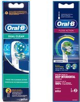 ORAL-B - Opzetborstels - DUAL CLEAN+FLOSS ACTION - Elektrische tandenborstel borsteltjes - COMBIDEAL