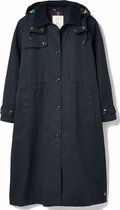 Donkerblauwe lange regenjas / trenchcoat Fernhall van Joules L