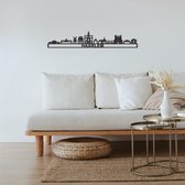 Skyline Haarlem Zwart Mdf 165 Cm Wanddecoratie Voor Aan De Muur Met Tekst City Shapes