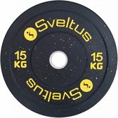 Olympische halterschijf rubber 15 kg