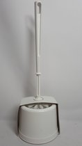 Toiletborstel met ronde houder - WC Garnituur Eco - 38 cm - Wit