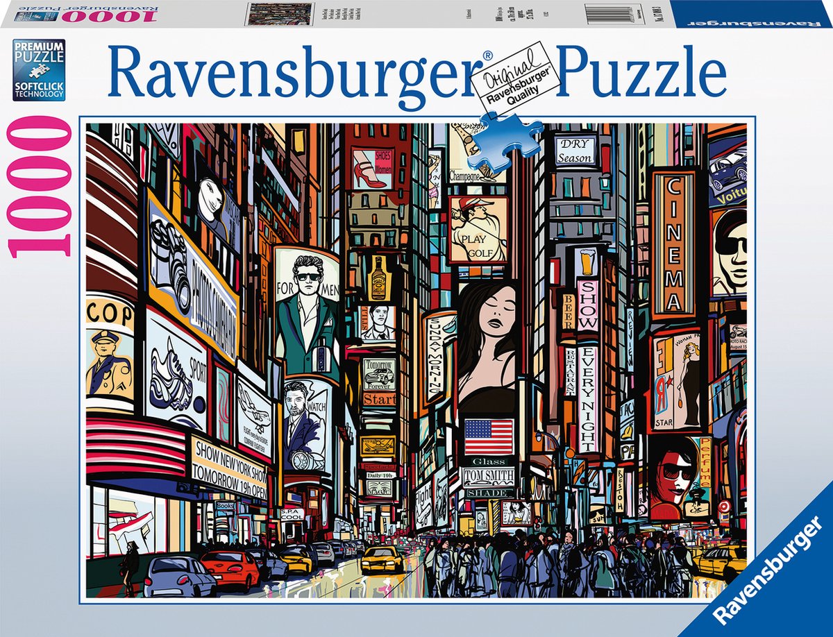 Ravensburger puzzel Bunte Straße - Legpuzzel - 1000 stukjes