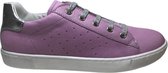 Naturino Mt 34 veter /rits lederen sneakers Hasselt lila zilver