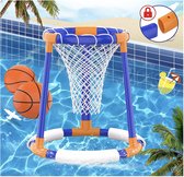 FOSUBOO Water Toys Pool Game - Zwembad Basketbal Spel, Zwembad Zwembad Basketbal Hoop voor Kinderen Volwassenen, Opblaasbare Hoop met 2xBalls+Net+Pomp Pool Speelgoed voor 3 4 5 6 7