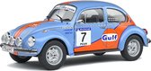 Volkswagen Beetle GULF Rallye Colds Balls 2019 (Lichtblauw) (22 cm) 1/18 Solido  {Modelauto - Schaalmodel - Model auto - Miniatuurauto}
