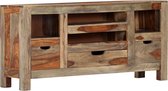 Dressoir 100x30x50 cm massief sheeshamhout grijs