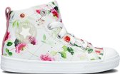 Ton & Ton Fia Hoge sneakers - Leren Sneaker - Meisjes - Wit - Maat 27