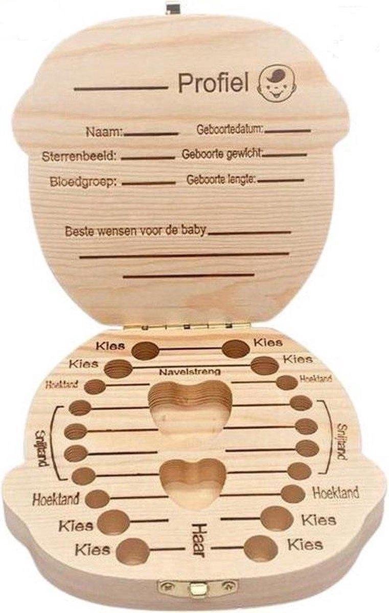 Goedkoopste Tandendoos Meisje - Kraamcadeau - Melktanden - Herinneringen - Bewaren - van Heble®