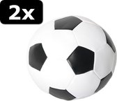 2x ZACHTE VOETBAL 15CM