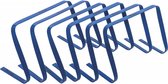 horden buigbaar 22,8 x 48 cm PVC blauw 6 stuks