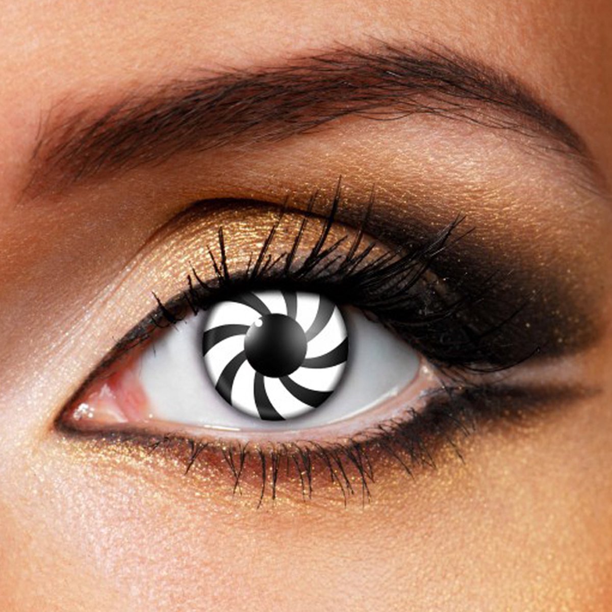 Partylens® kleurlenzen - Zoom In - zachte jaarlenzen met lenshouder - partylenzen