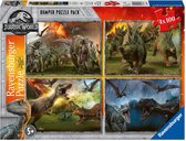 Ravensburger Jurassic World - Dinosaurs Legpuzzel 4x 100 puzzelstukjes Dieren - Dinosaurus