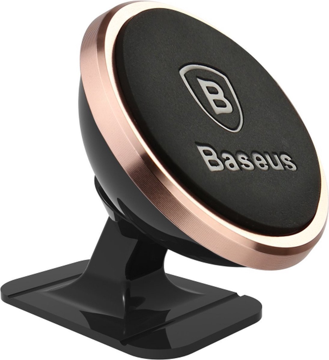 Baseus Magnetisch Telefoonhouder Auto - Autolader - Magnetisch Oplader - Android - Geschikt voor iPhone 8 ,10, 11, 12 & 13 - rosé goud SUGENT-NT0R