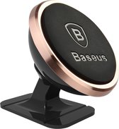 Support Téléphone Voiture Baseus - Chargeur Voiture - Magnétique - Android - iPhone 8 ,10, 11, 12 & 13 - or rose SUGENT-NT0R