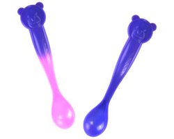 Baby lepel beer kleur warmteafhankelijk oranje