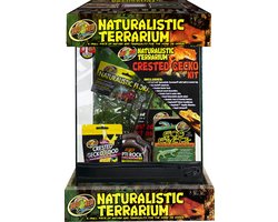 Zoo Med Crested Gecko Kit Terrarium - Terrarium voor Kuifgekko incl. toebehoren - 30x30x46cm