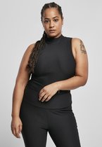 Urban Classics Bodysuit -5XL- Sleeveless Rib Turtleneck Zwart