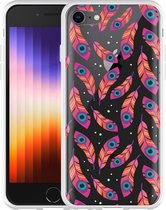 iPhone SE 2022 Hoesje Feather Art - Designed by Cazy