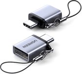 UGreen USB C Male naar USB A Female adapter met OTG functie en sleutelkoord