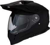 Motorhelm Z1R Range Allroad Helm - Endurohelm - Crosshelm - Crosshelm met vizier | Matzwart - Maat S | Wegkeuring ECE22.05
