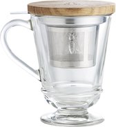 Abeille - Theeglazen met filter - 27,5cl - (Set van 3) en Yourkitchen E-kookboek