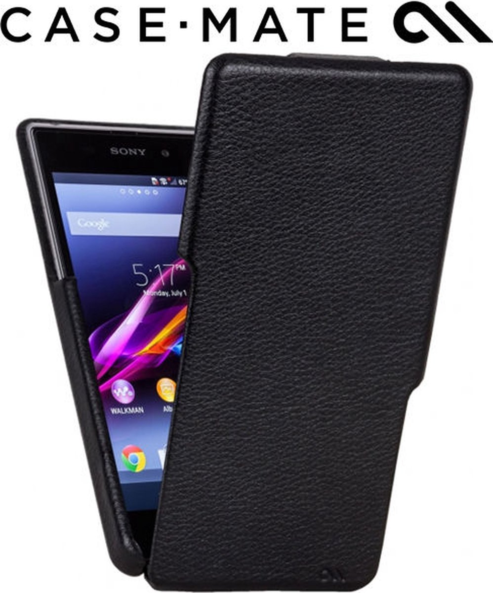 Sony Xperia Z2 hoesje - Case-Mate - Zwart - Leer