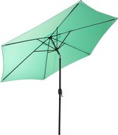 Gartenfreude - kantelbare stalen Parasol - 270 cm, Pastel Groen