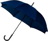 paraplu automatisch 103 cm polyester donkerblauw