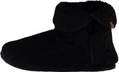 sloffen heren fleece/elastomeer zwart maat 43-44